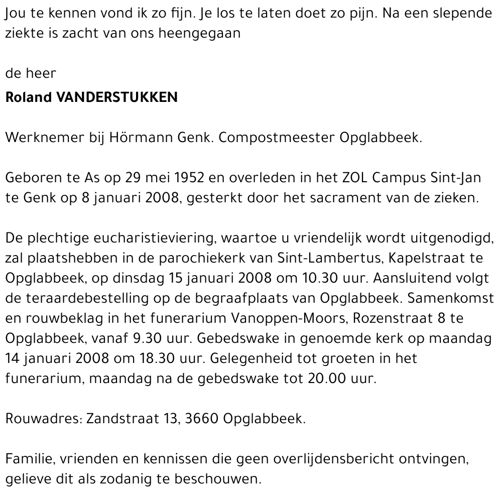 Roland Vanderstukken