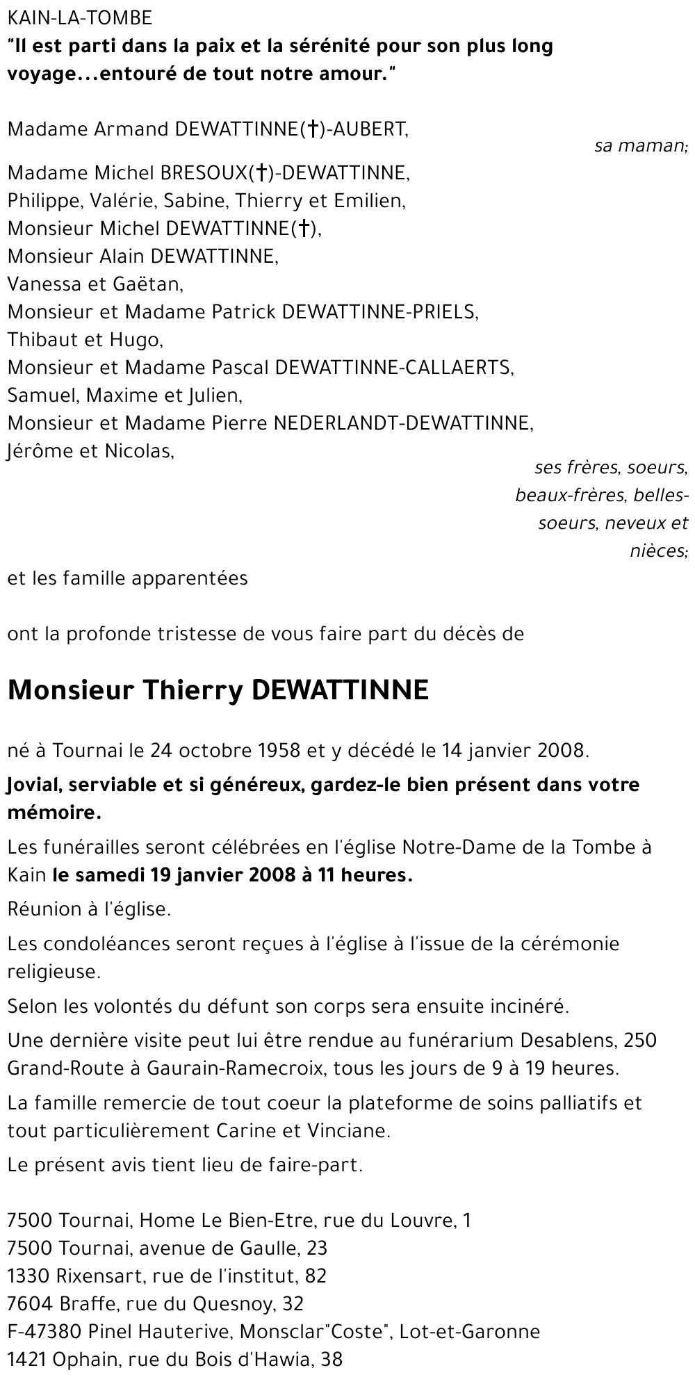 Thierry DEWATTINNE