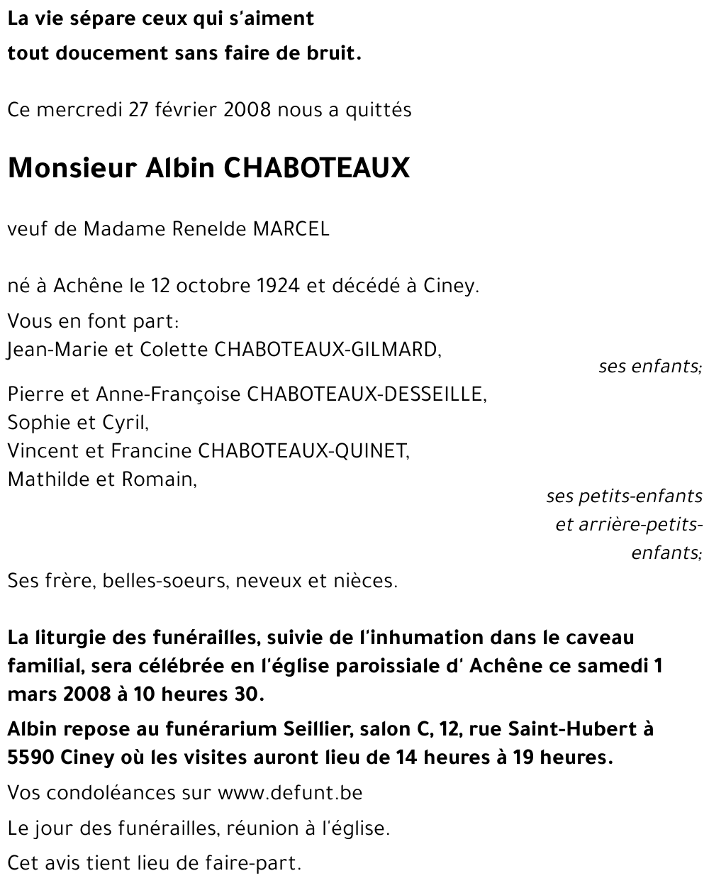 Albin CHABOTEAUX