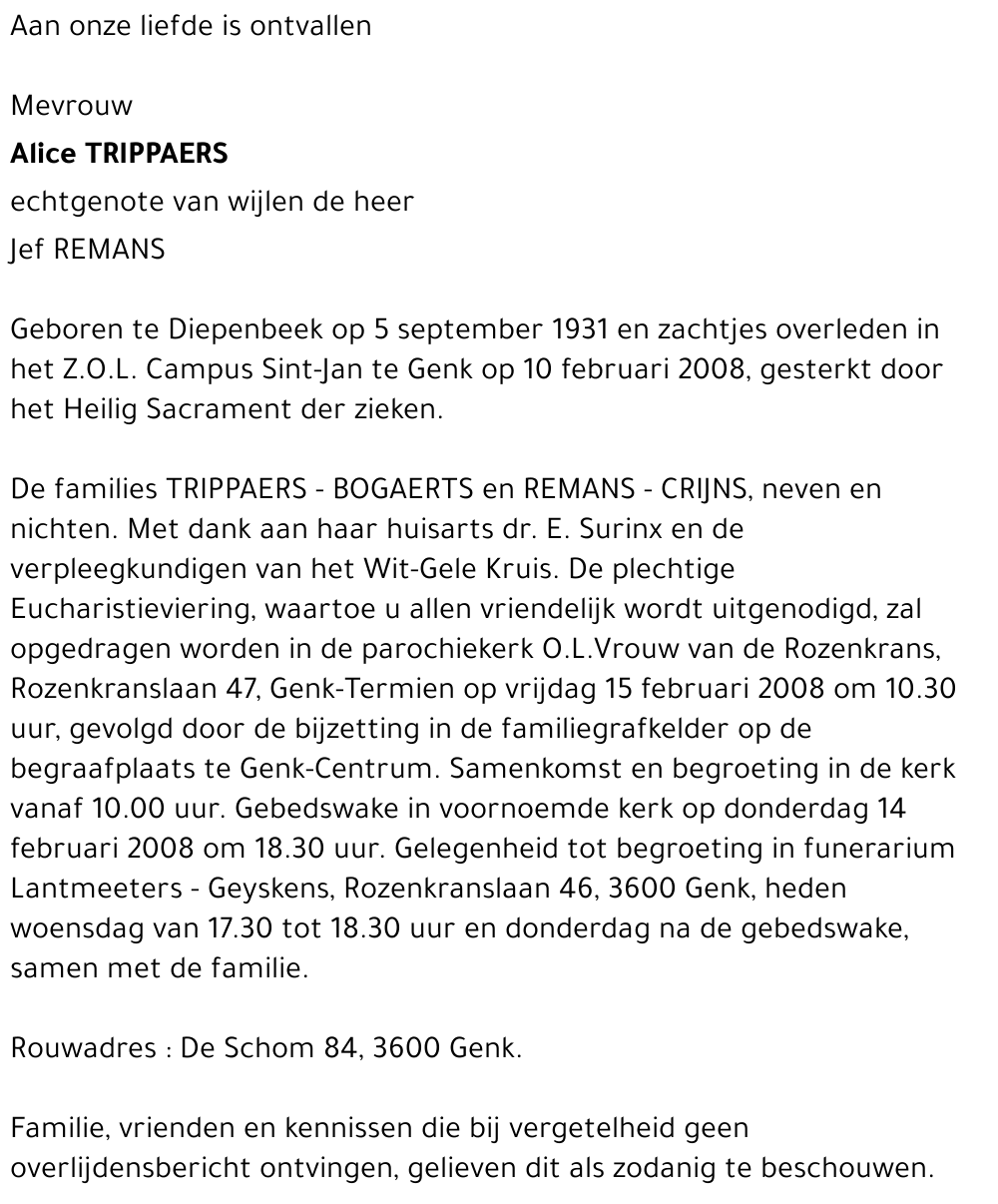 Alice TRIPPAERS
