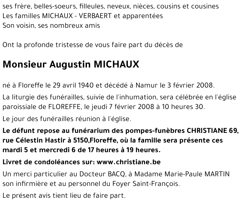 Augustin MICHAUX