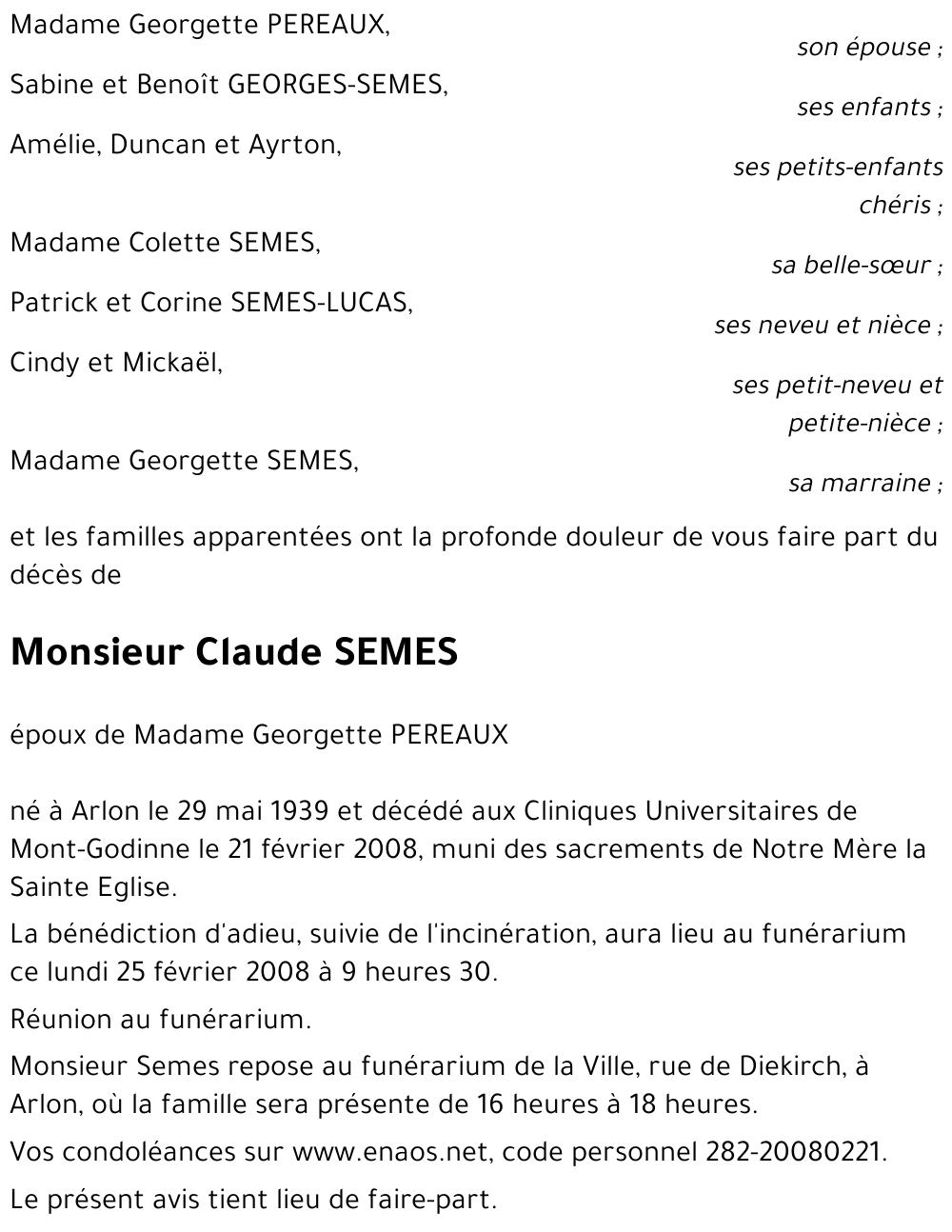Claude SEMES