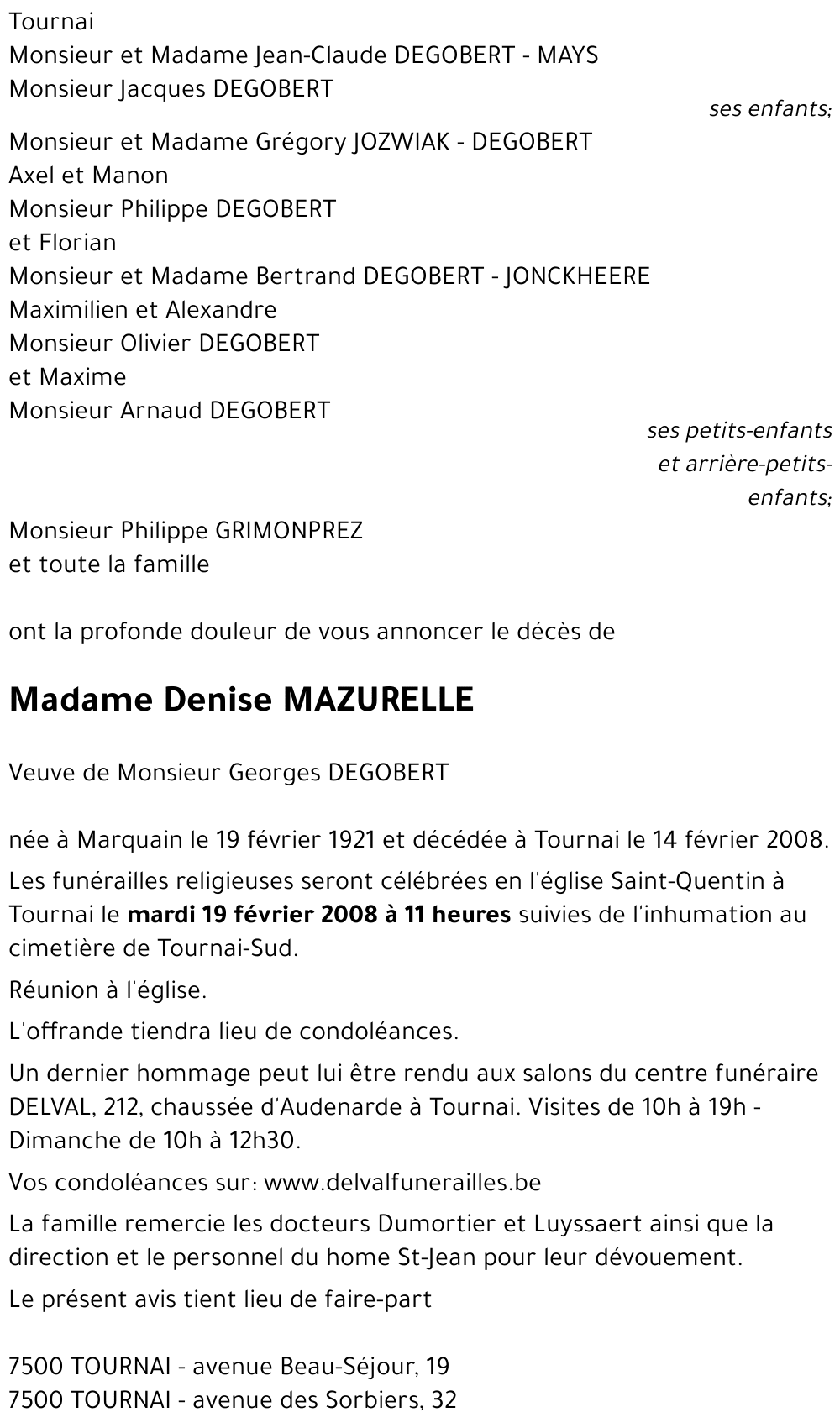 Denise MAZURELLE