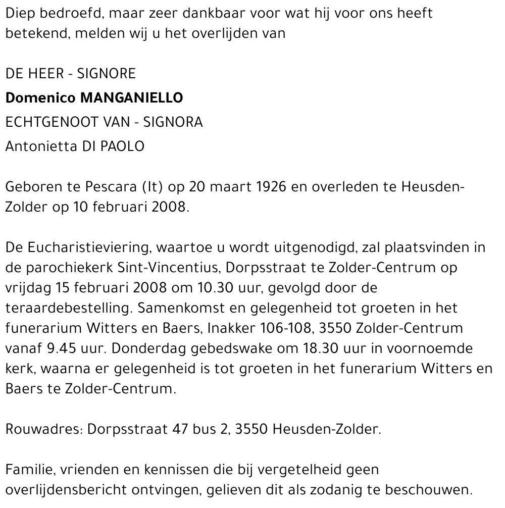 Domenico Manganiello