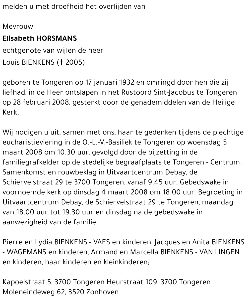 Elisabeth Horsmans
