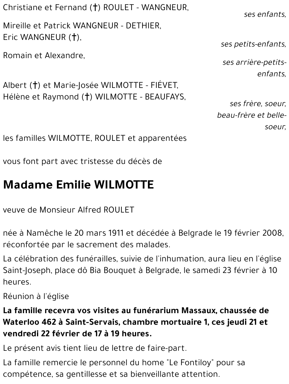 Emilie WILMOTTE