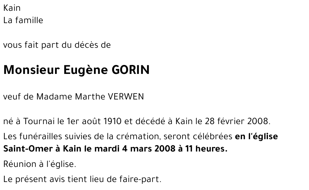 Eugène GORIN