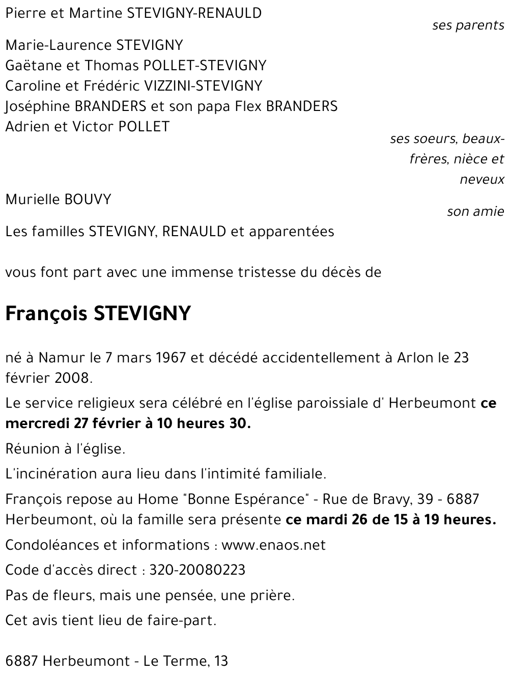 François STEVIGNY