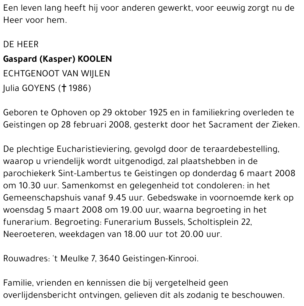 Gaspard (Kasper) Koolen