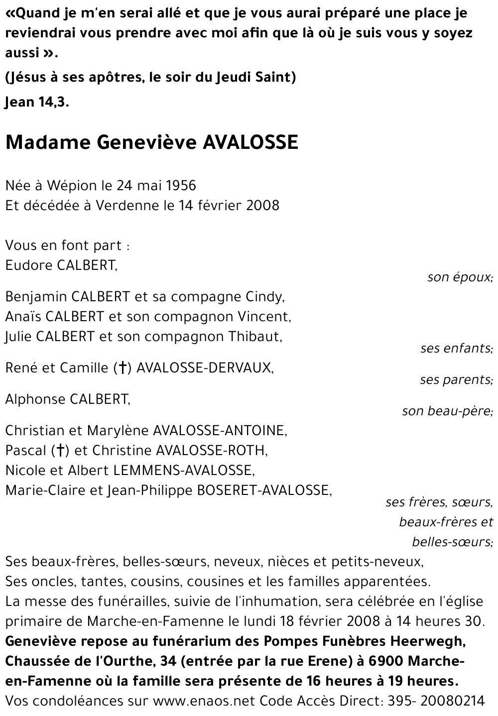 Geneviève AVALOSSE