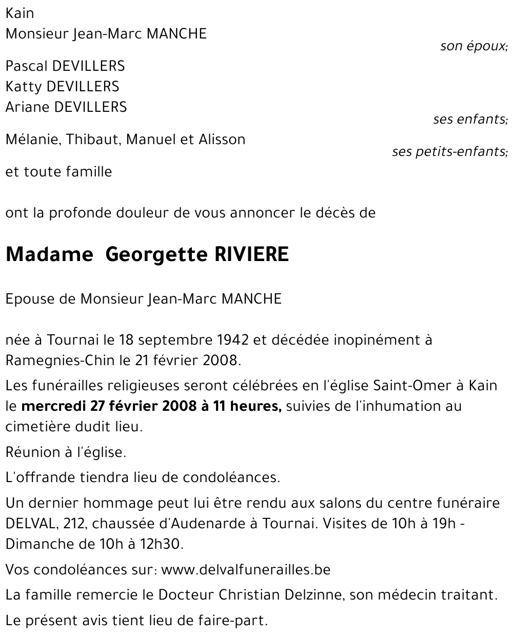 Georgette RIVIERE