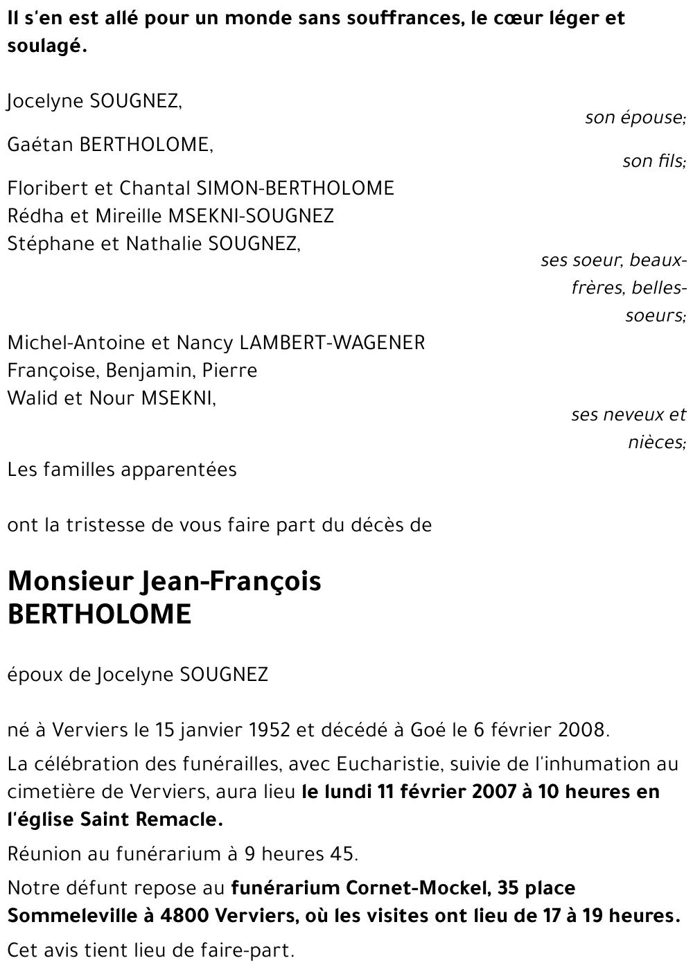 Jean-François BERTHOLOME