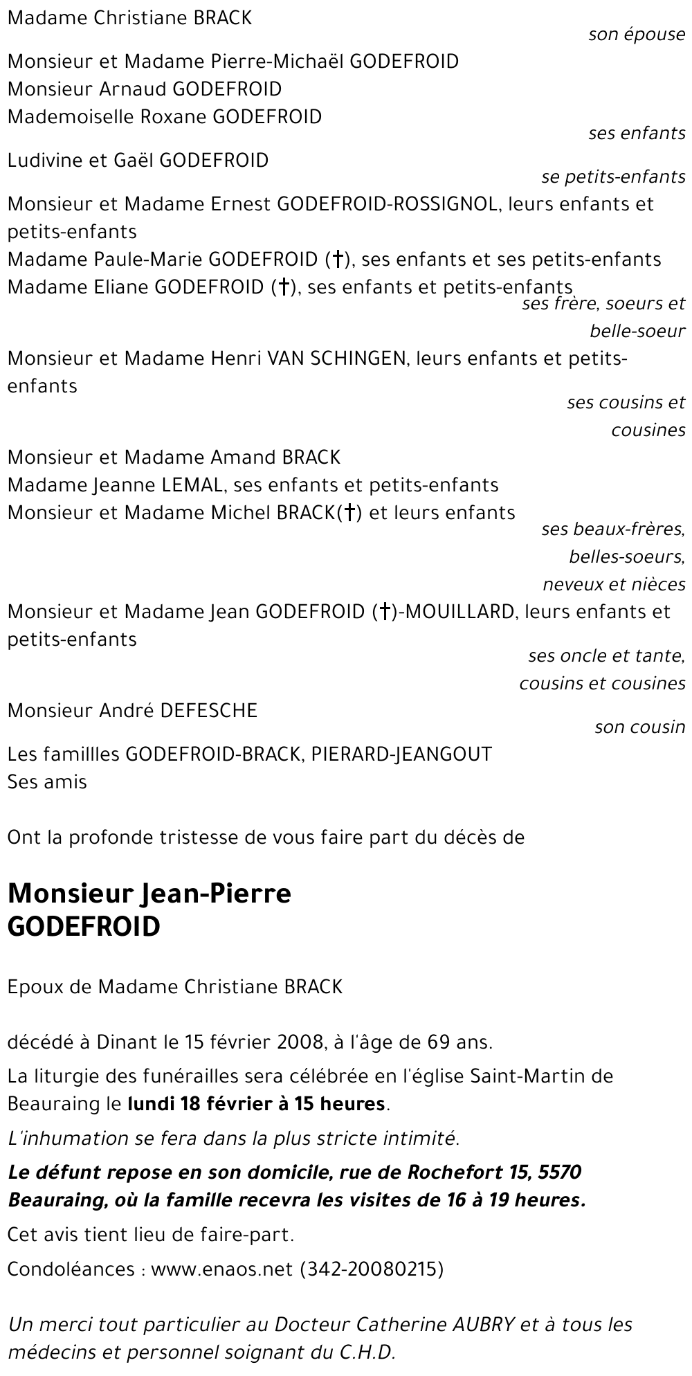 Jean-Pierre GODEFROID