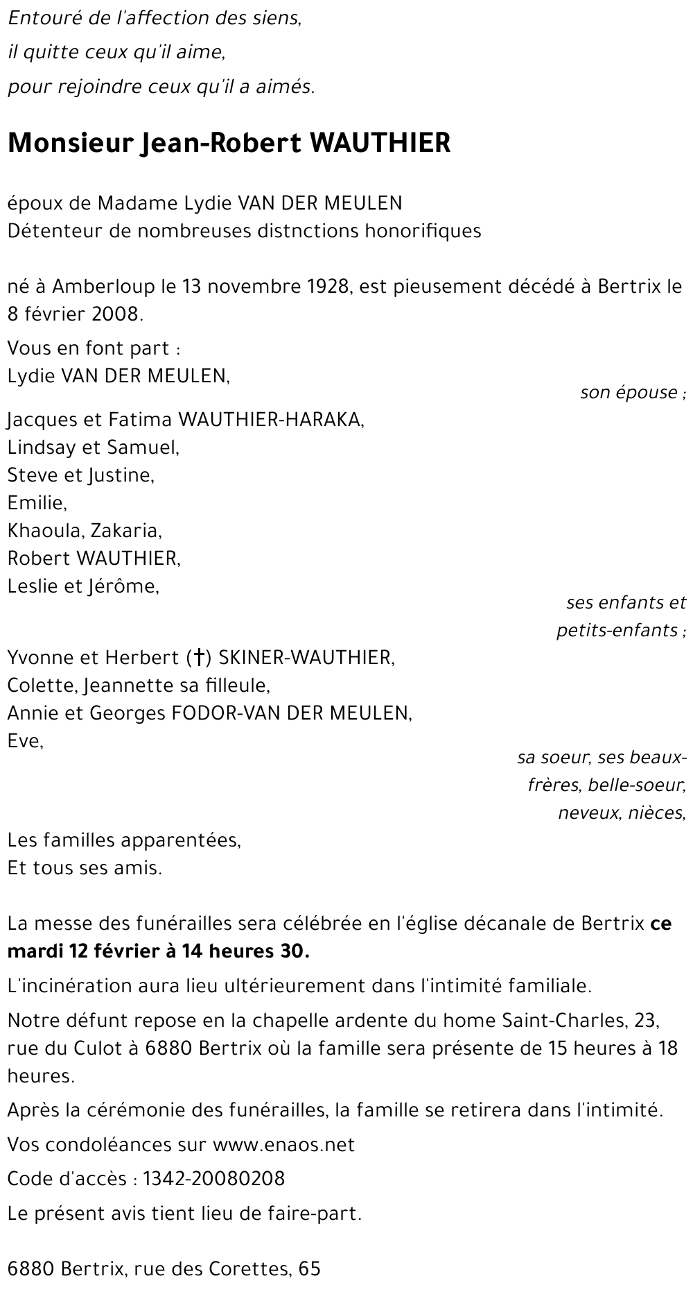 Jean-Robert WAUTHIER