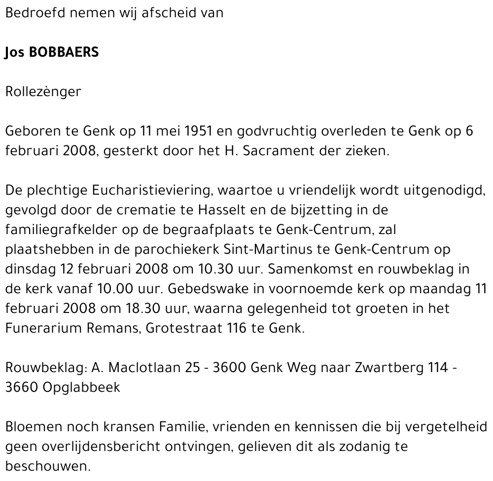 Jos BOBBAERS