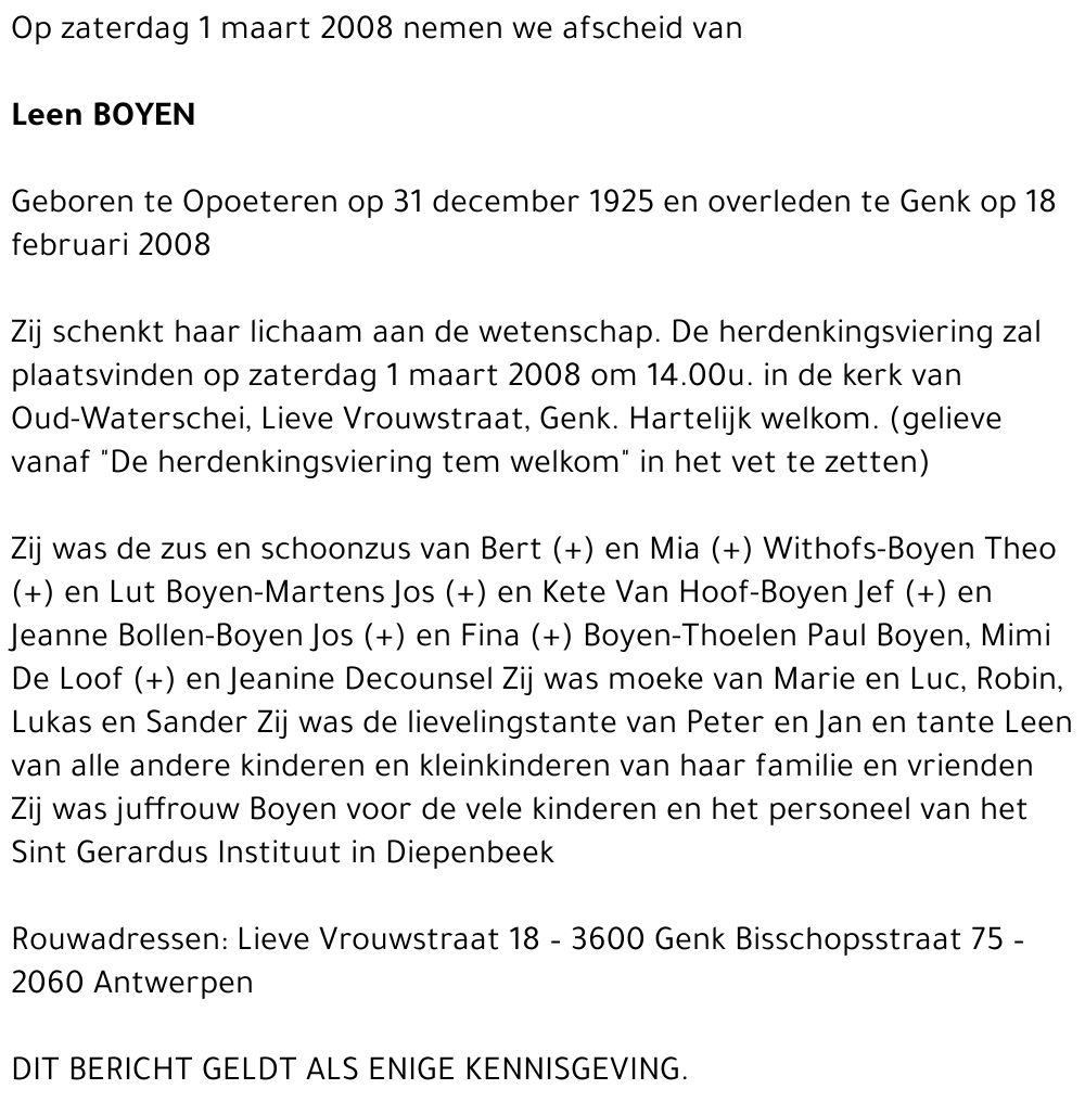 Leen BOYEN