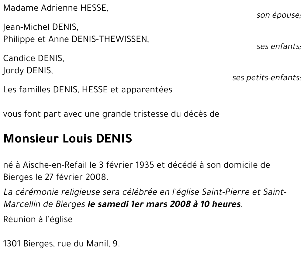 Louis DENIS