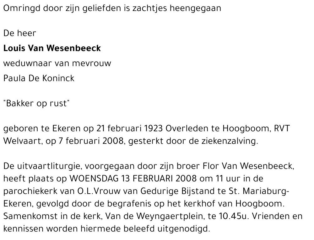 Louis Van Wesenbeeck