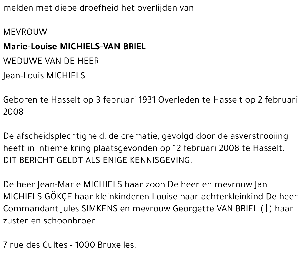 Marie-Louise Michiels-Van Briel