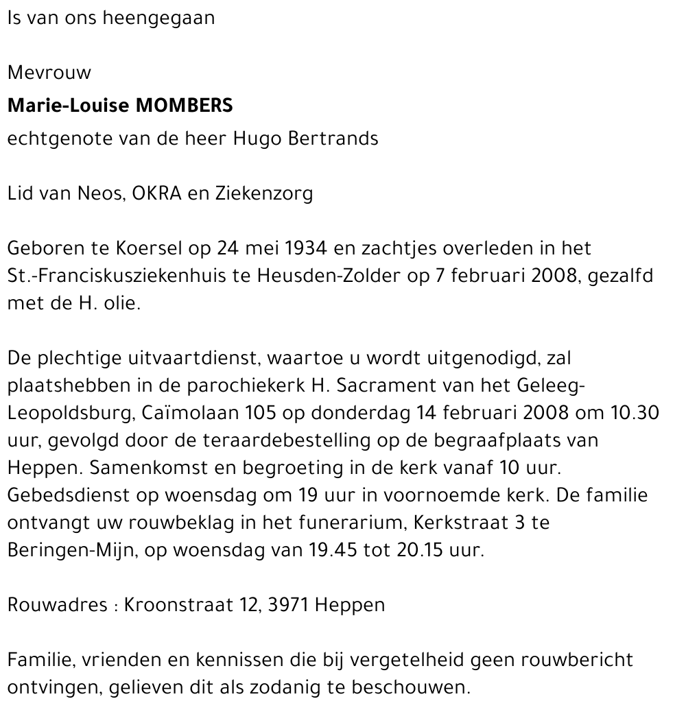 Marie-Louise Mombers