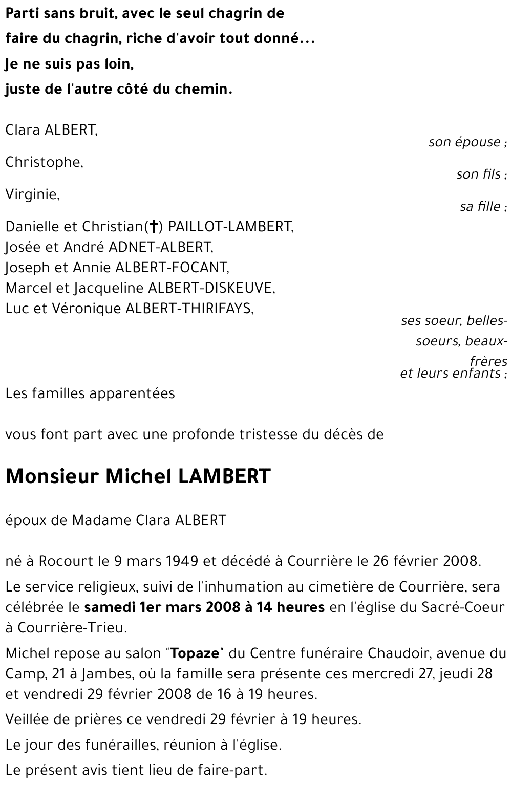 Michel LAMBERT