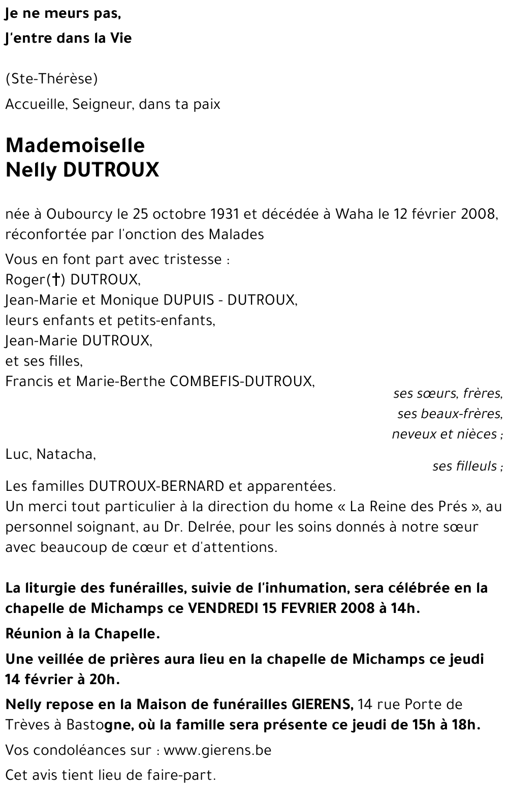 Nelly DUTROUX