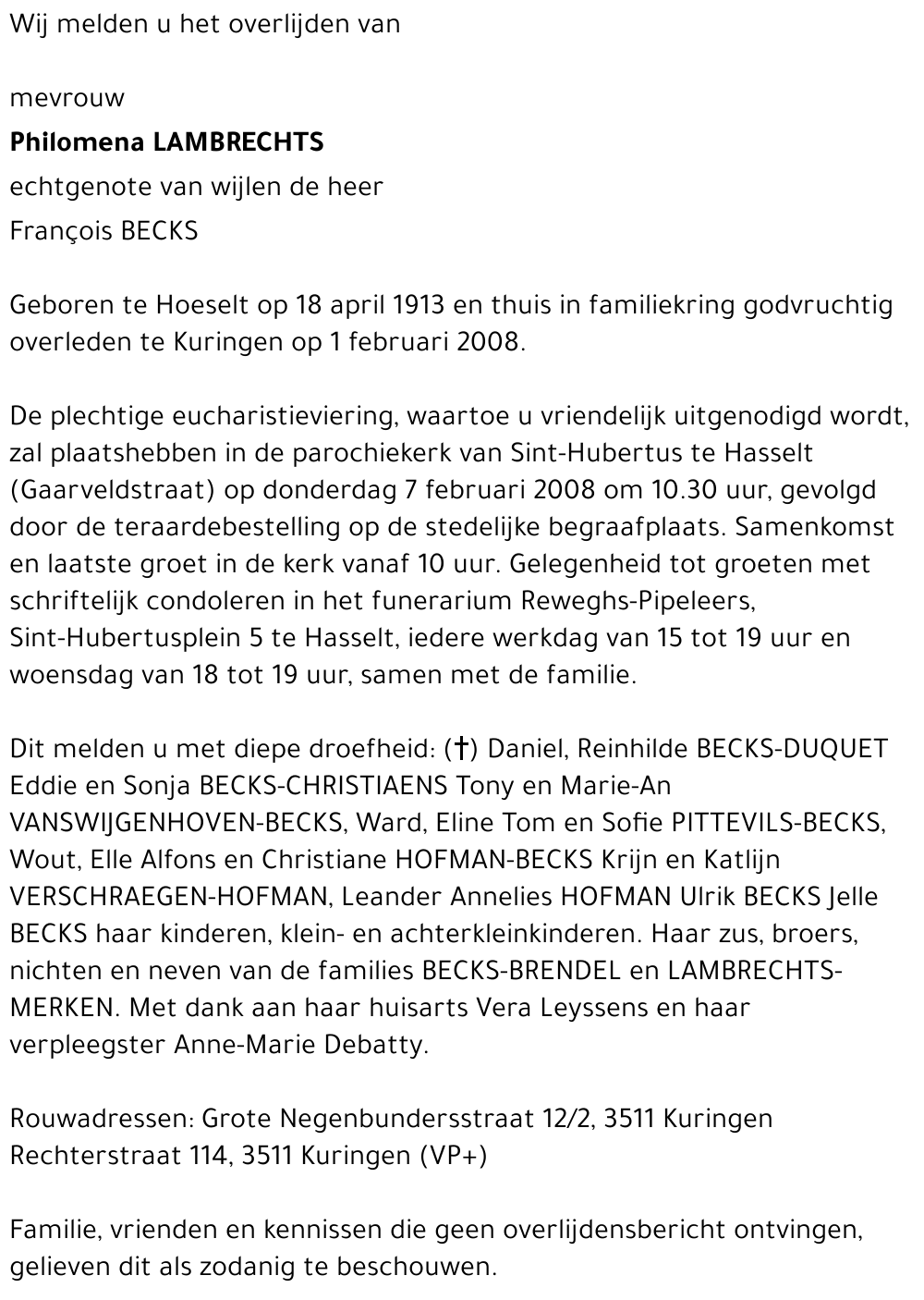 Philomena Lambrechts