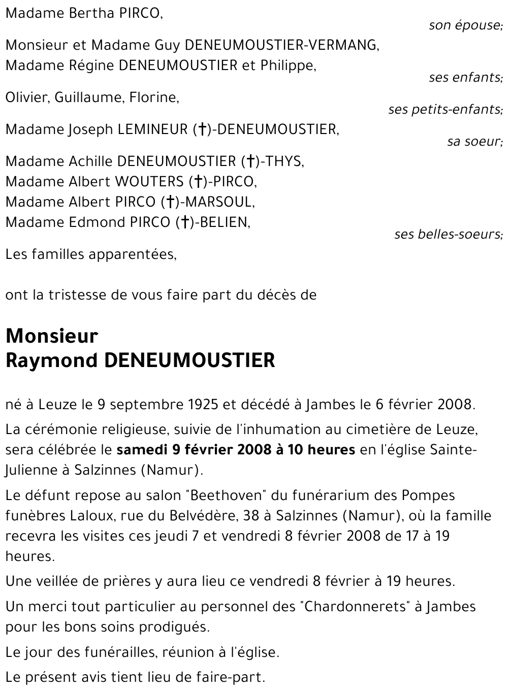Raymond DENEUMOUSTIER