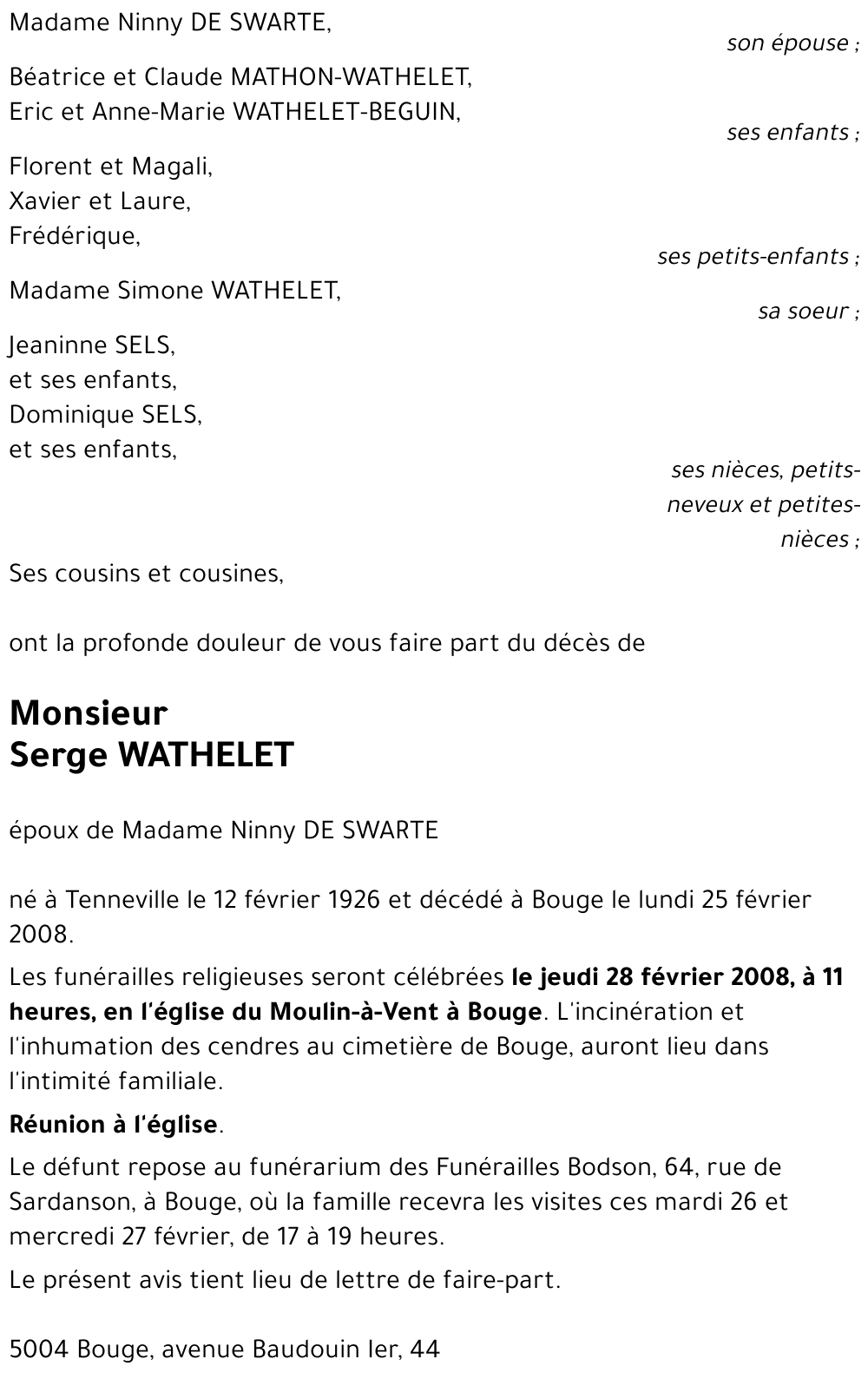 Serge WATHELET