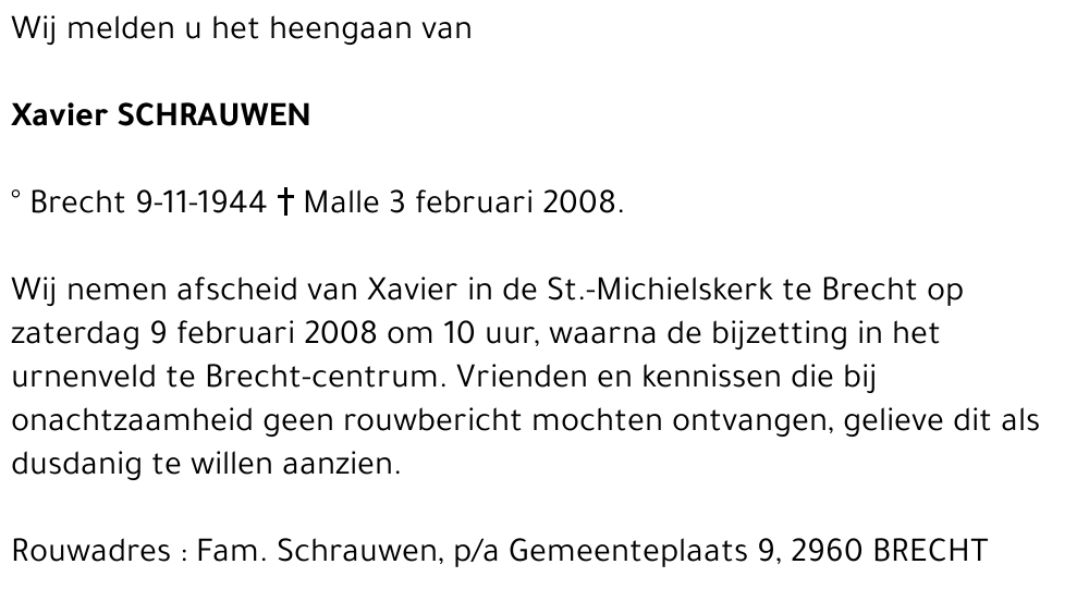 Xavier Schrauwen