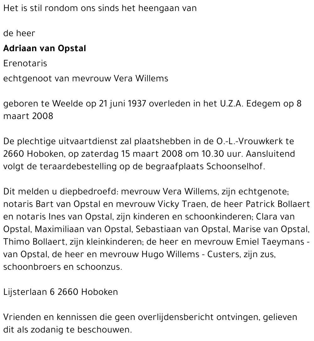 Adriaan van Opstal