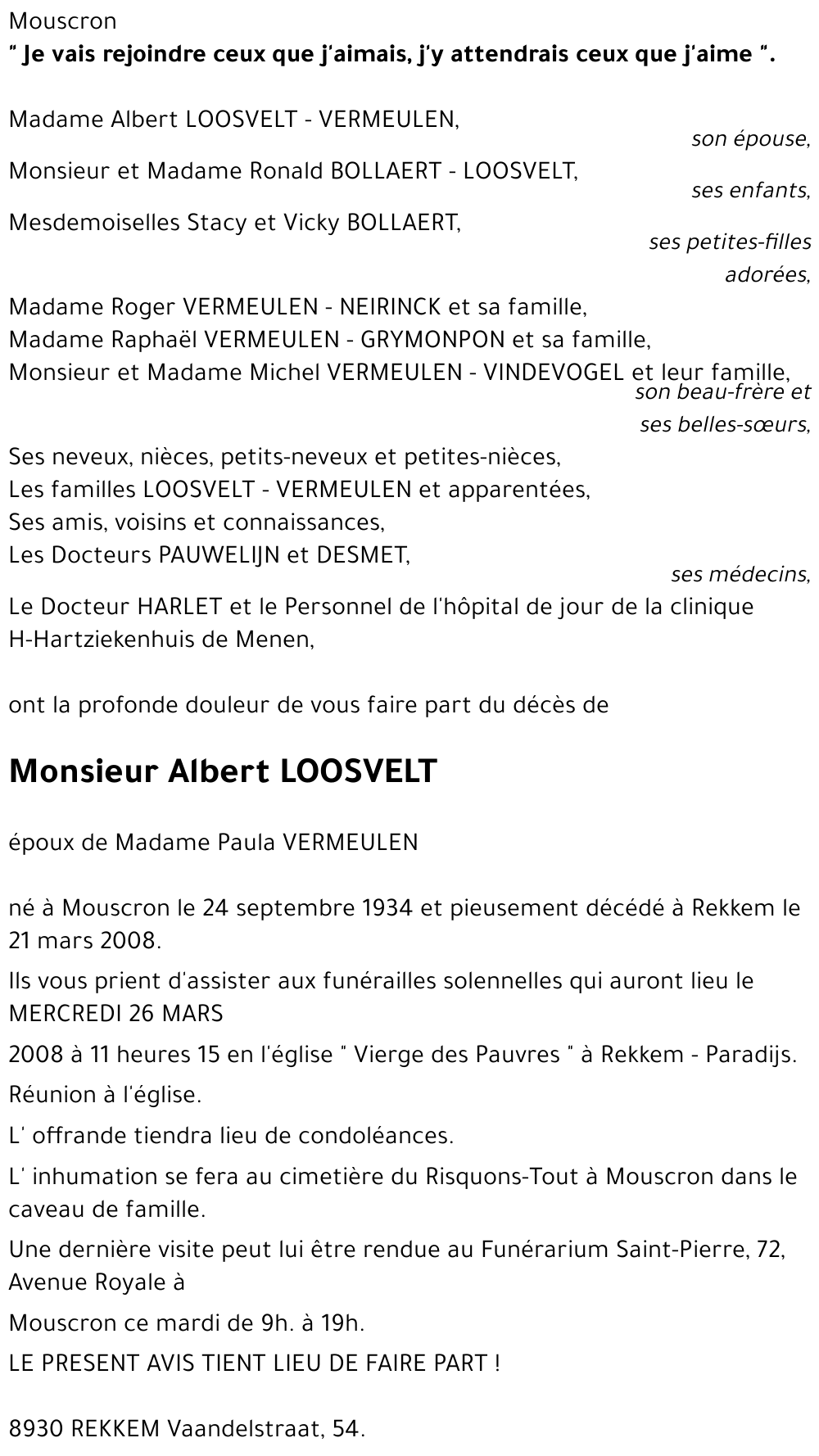 Albert LOOSVELT