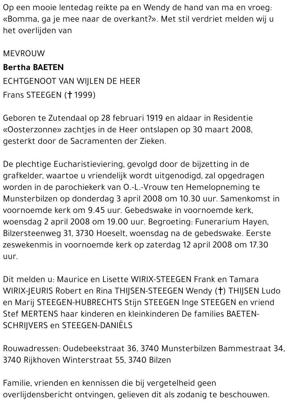 Bertha Baeten