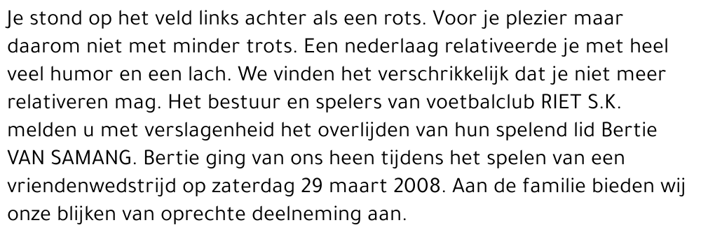 Bertie Van Samang