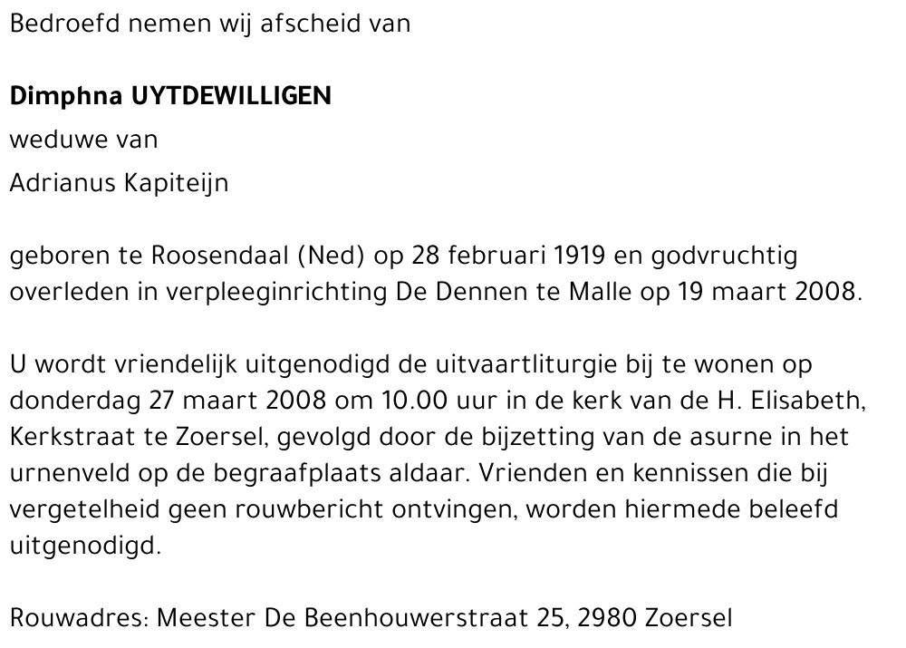 Dimphna UYTDEWILLIGEN