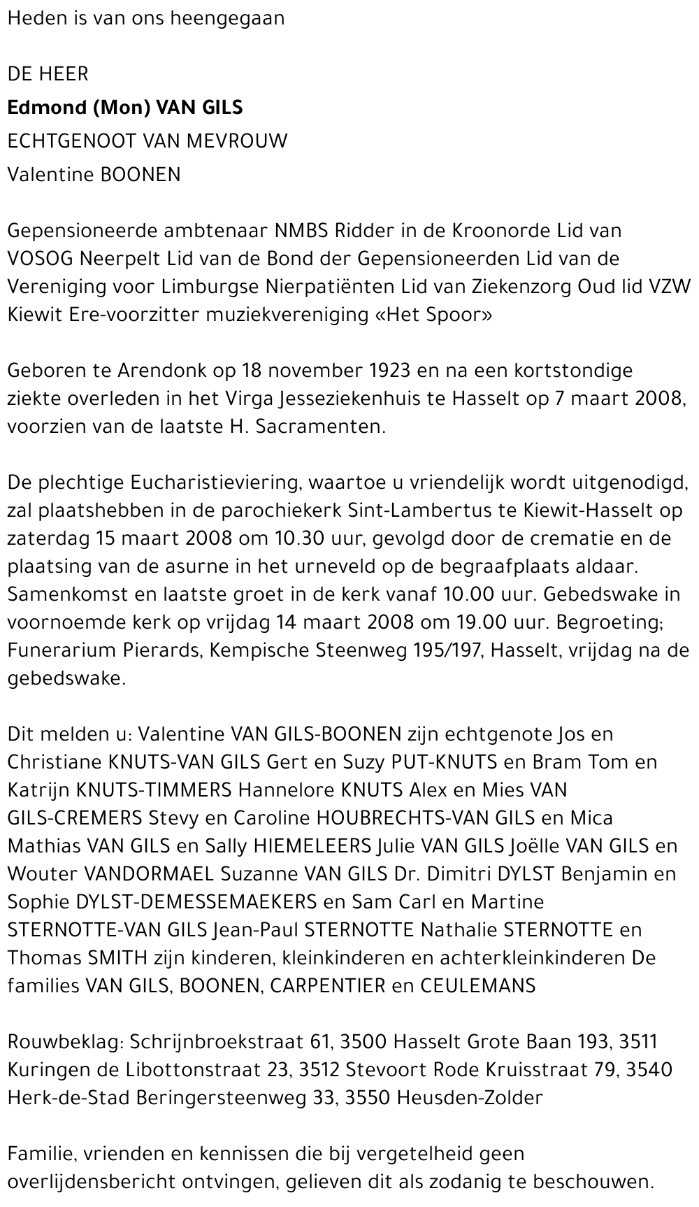 Edmond (Mon) Van Gils