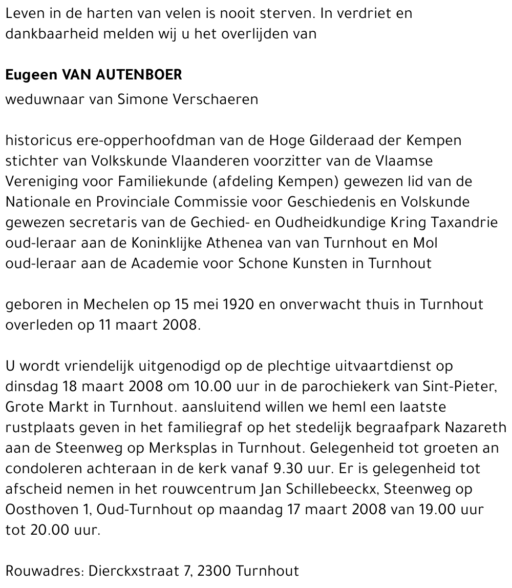 Eugeen Van Autenboer