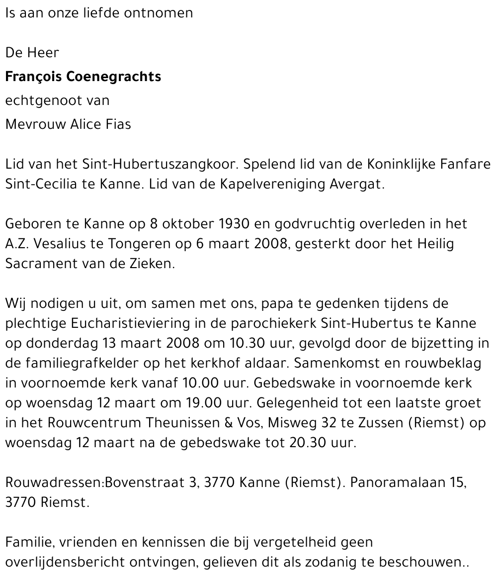 François Coenegrachts