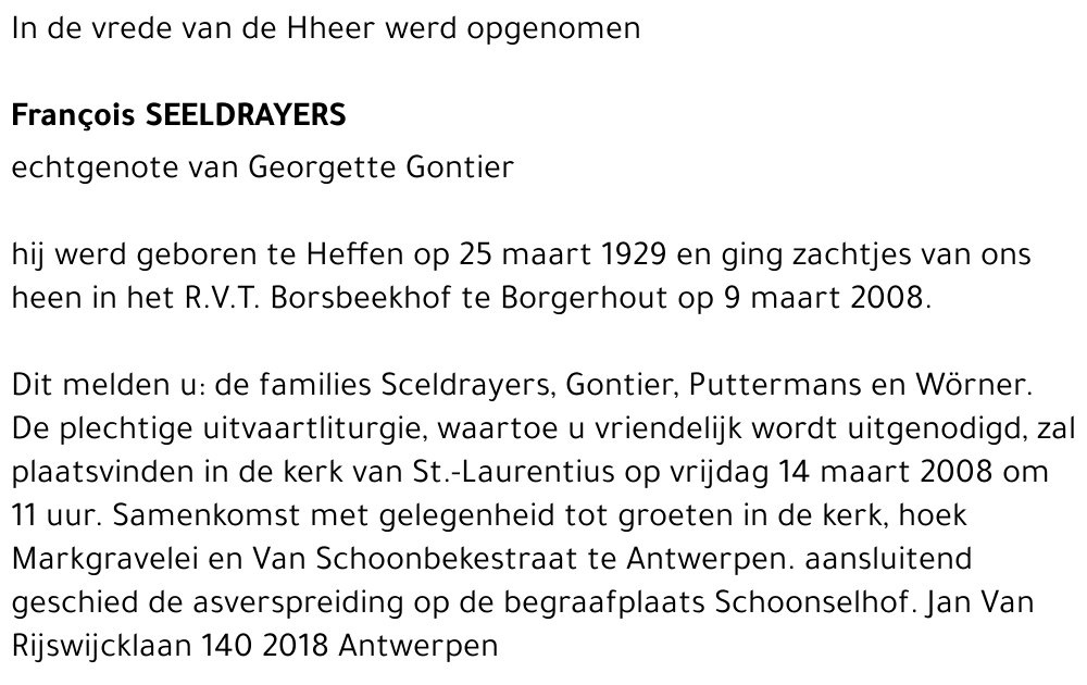 Francois Seeldrayers