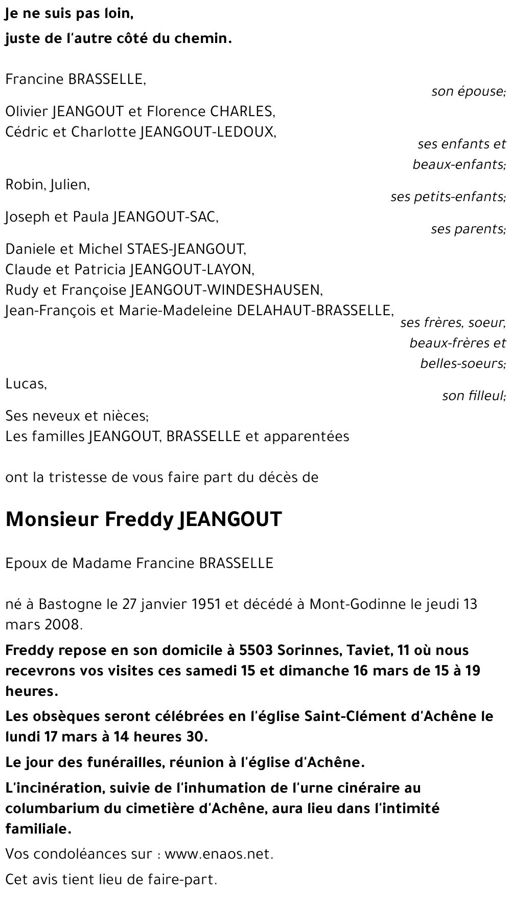 Freddy JEANGOUT