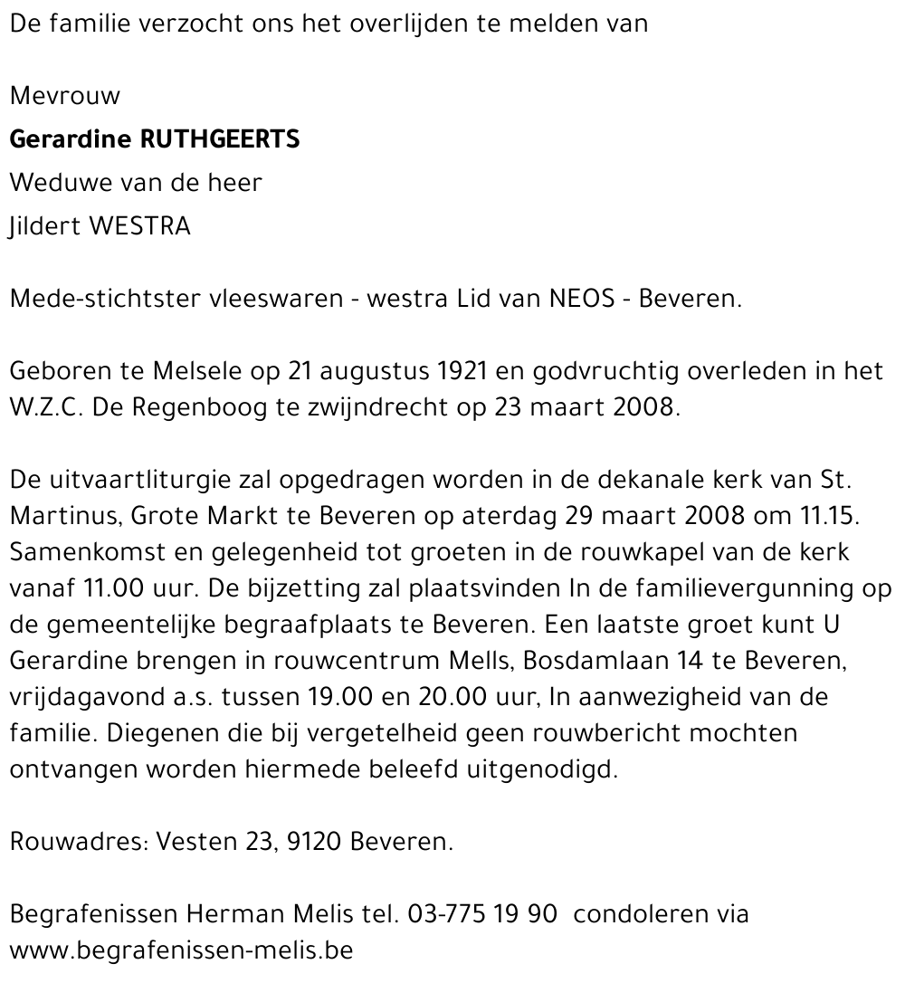 Gerardine Ruthgeerts