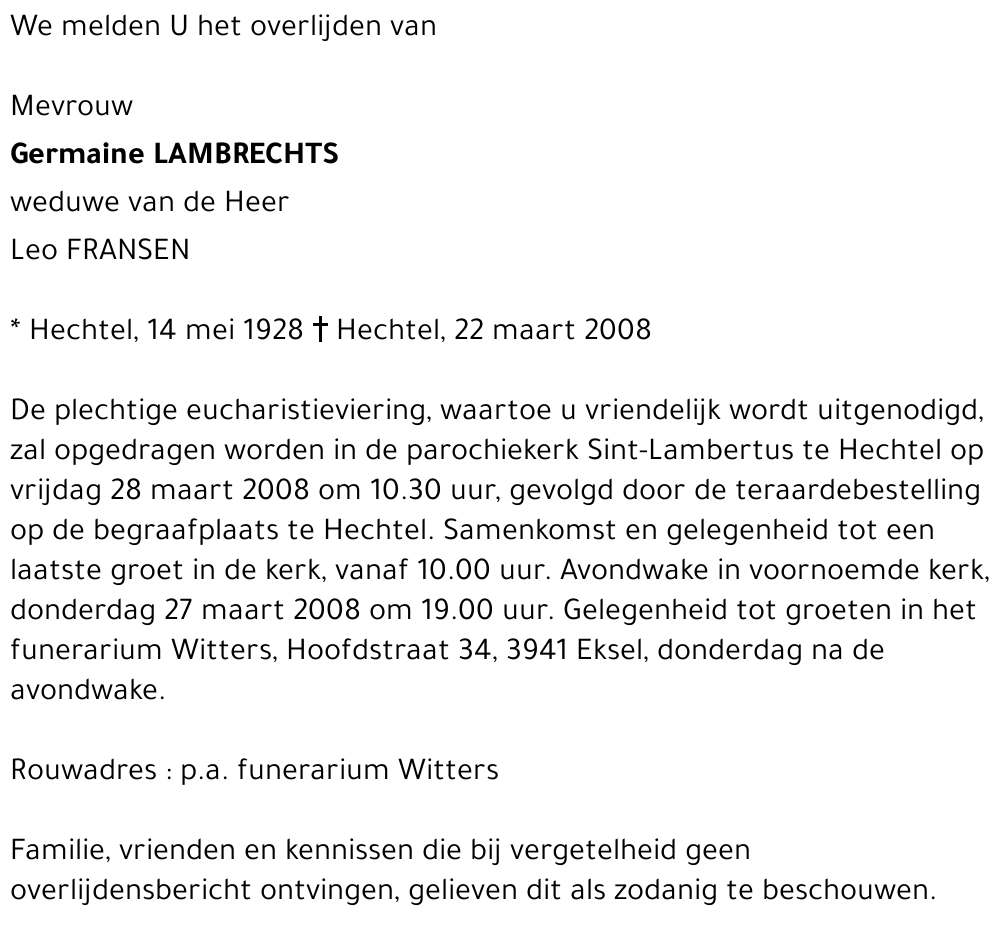 Germaine Lambrechts