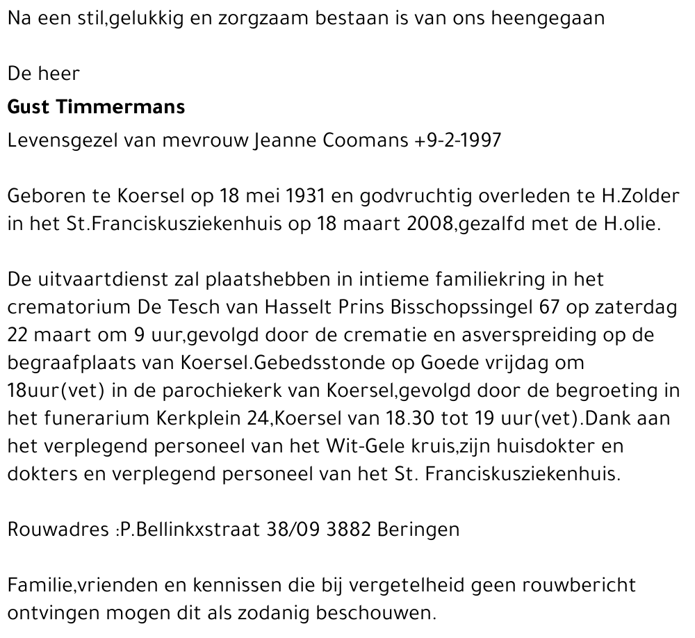 Gust Timmermans