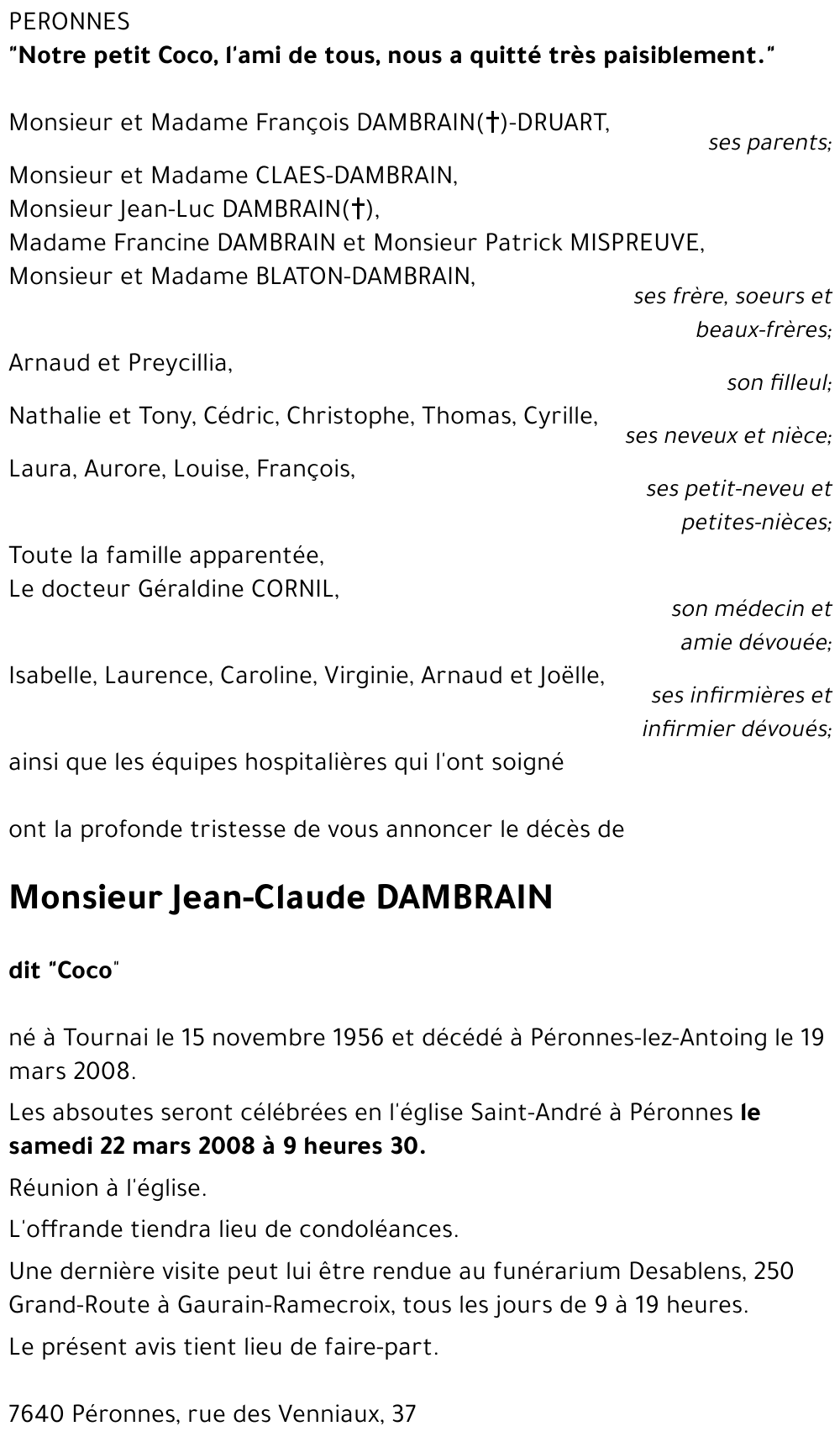 Jean-Claude DAMBRAIN