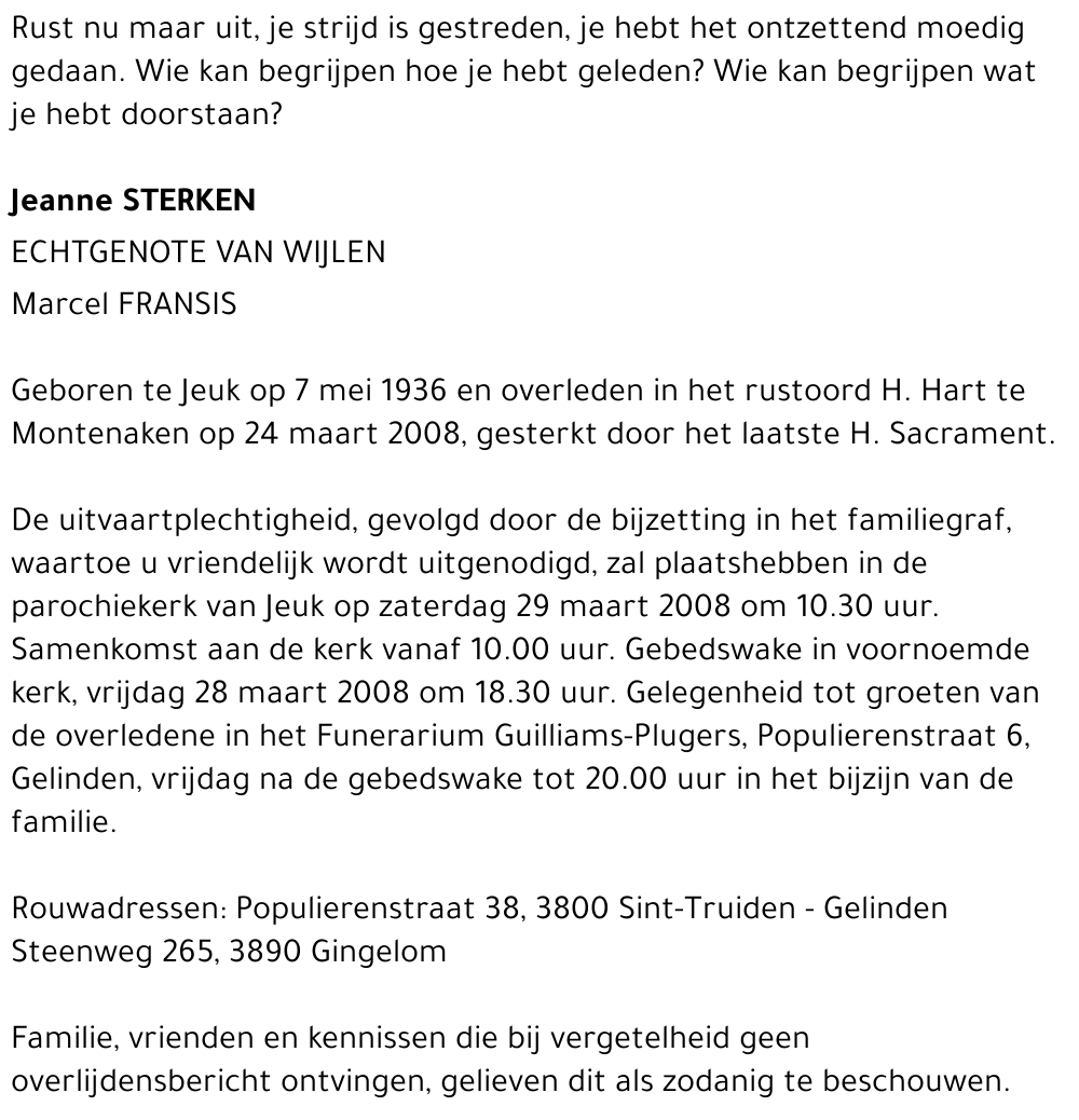 Jeanne Sterken