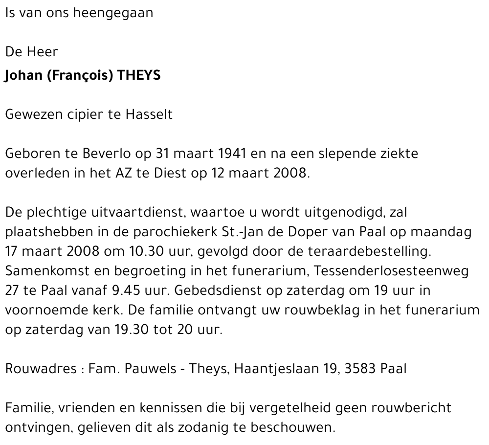 Johan (François) Theys