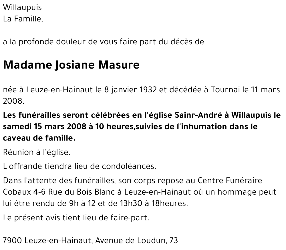 Josiane Masure