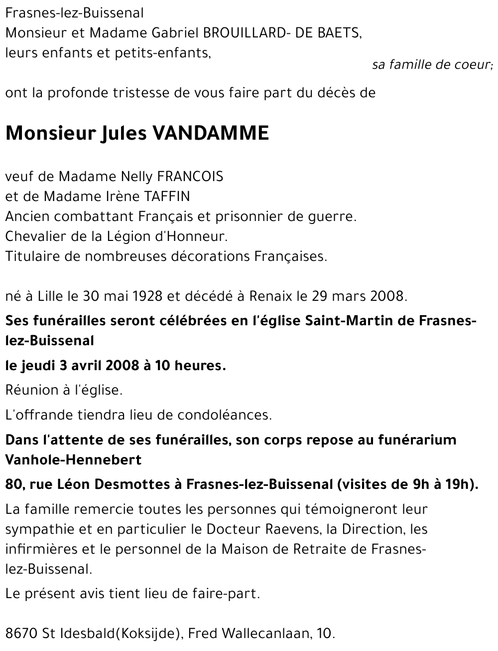 Jules VANDAMME