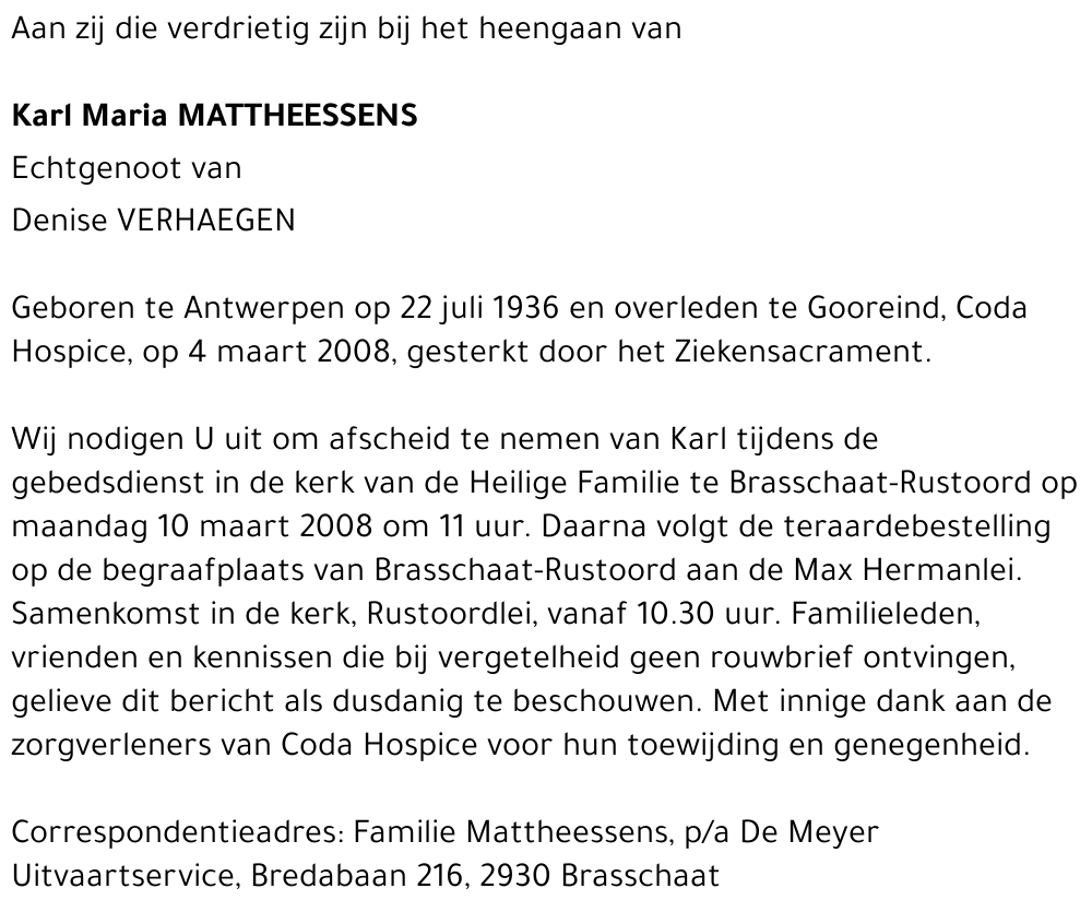 Karl Mattheessens