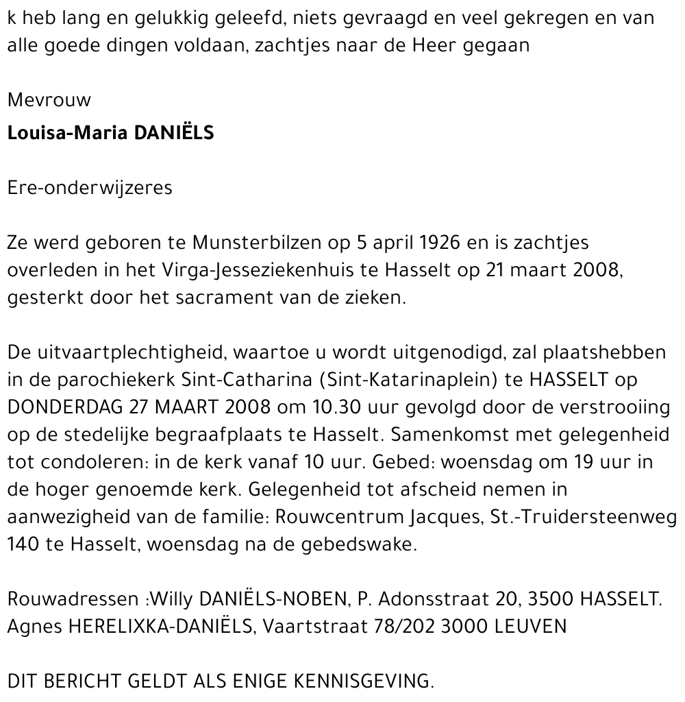 Louisa-Maria Daniëls